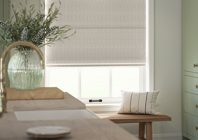 Braemar, Gull Grey - Roman Blind - Image 5